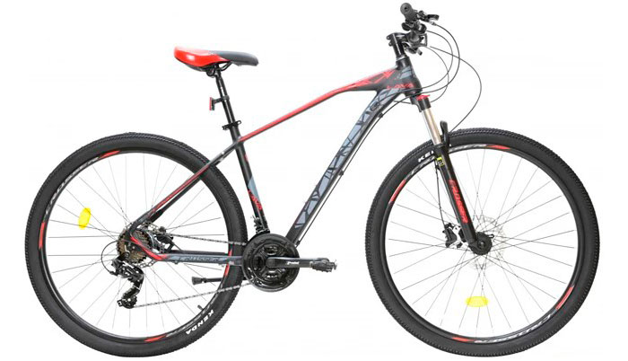 Фотография Велосипед Crosser LAVA 3х7 29" размер М 2021 Черно-красный 